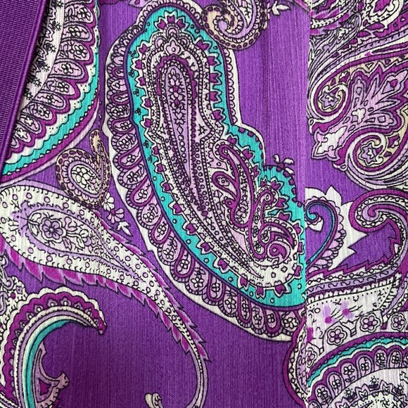 Beautiful paisley off the shoulder dress in size L - Picture 13 of 13